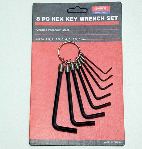 SY09-1 ~ 7 Ring Type Hex Key Wrench Set