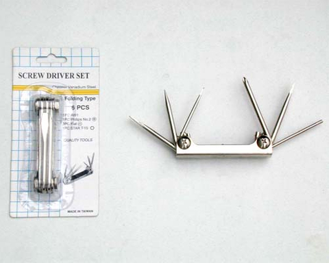 SY14-1~5 Folding Type Screw Driver Set